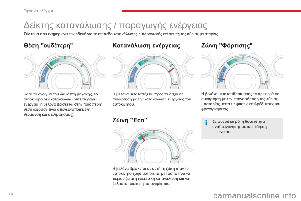 CITROEN C-ZERO 2017 ΟΔΗΓΌΣ ΧΡΉΣΗΣ (in Greek) 20
C-Zero_el_Chap01_instruments-de-bord_ed01-2016
δείκτης κατανάλωσης / παραγωγής ενέργειας
Κατανάλωση ενέργειας
Κατά το άνοιγμα τ CITROEN C-ZERO 2017 ΟΔΗΓΌΣ ΧΡΉΣΗΣ (in Greek) 20
C-Zero_el_Chap01_instruments-de-bord_ed01-2016
δείκτης κατανάλωσης / παραγωγής ενέργειας
Κατανάλωση ενέργειας
Κατά το άνοιγμα τ