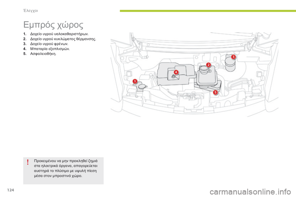 CITROEN C-ZERO 2016 ΟΔΗΓΌΣ ΧΡΉΣΗΣ (in Greek) 124
C-zero_el_Chap09_verifications_ed01-2014
1. δοχείο υγρού υαλοκαθαριστήρων.
2. δοχ είο υγρού κυκ λώματος θέρμανσης.
3.
δ
οχ
είο υ CITROEN C-ZERO 2016 ΟΔΗΓΌΣ ΧΡΉΣΗΣ (in Greek) 124
C-zero_el_Chap09_verifications_ed01-2014
1. δοχείο υγρού υαλοκαθαριστήρων.
2. δοχ είο υγρού κυκ λώματος θέρμανσης.
3.
δ
οχ
είο υ
