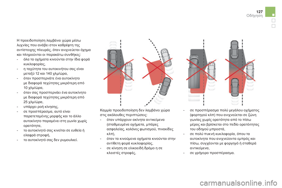 CITROEN DS5 HYBRID 2015 ΟΔΗΓΌΣ ΧΡΉΣΗΣ (in Greek) 127
DS5_el_Chap04_conduite_ed01-2015
η προειδοποίηση λαμβάνει χώρα μέσω
λ υχνίας που ανάβει στον καθρέφτη της
αντίστοιχης πλ CITROEN DS5 HYBRID 2015 ΟΔΗΓΌΣ ΧΡΉΣΗΣ (in Greek) 127
DS5_el_Chap04_conduite_ed01-2015
η προειδοποίηση λαμβάνει χώρα μέσω
λ υχνίας που ανάβει στον καθρέφτη της
αντίστοιχης πλ