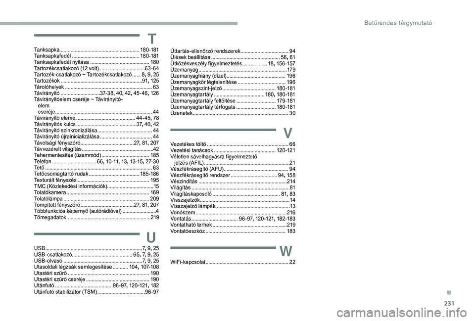 CITROEN BERLINGO VAN 2019 Kezelési útmutató (in Hungarian) 231
TTanksapka......................................................... 18 0 -181
Tanksapkafedél ................................................ 18
0 -181
Tanksapkafedél nyitása
................. CITROEN BERLINGO VAN 2019 Kezelési útmutató (in Hungarian) 231
TTanksapka......................................................... 18 0 -181
Tanksapkafedél ................................................ 18
0 -181
Tanksapkafedél nyitása
.................