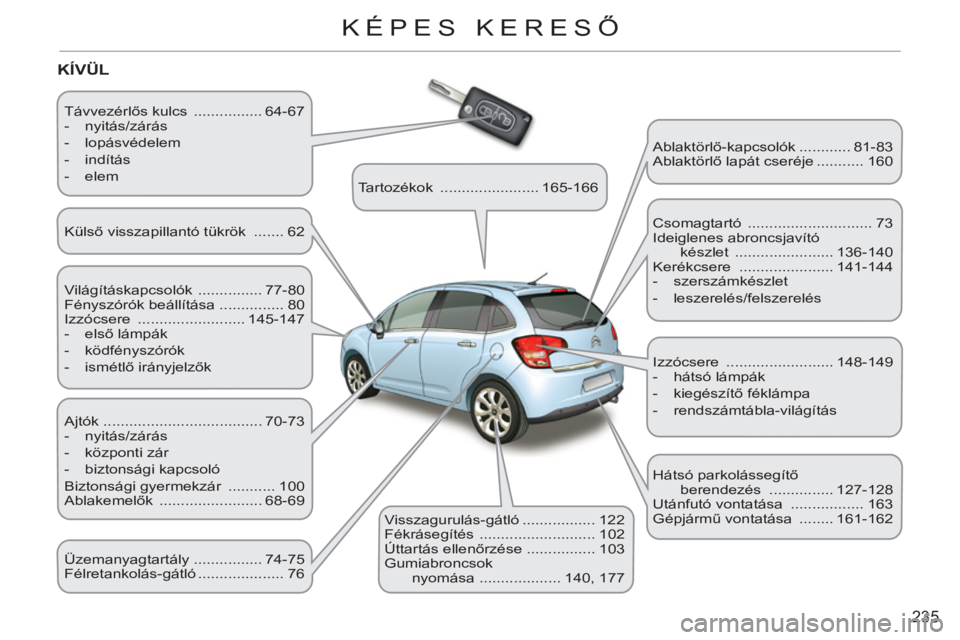 CITROEN C3 2013  Kezelési útmutató (in Hungarian) 235
KÉPES KERESŐ
  T