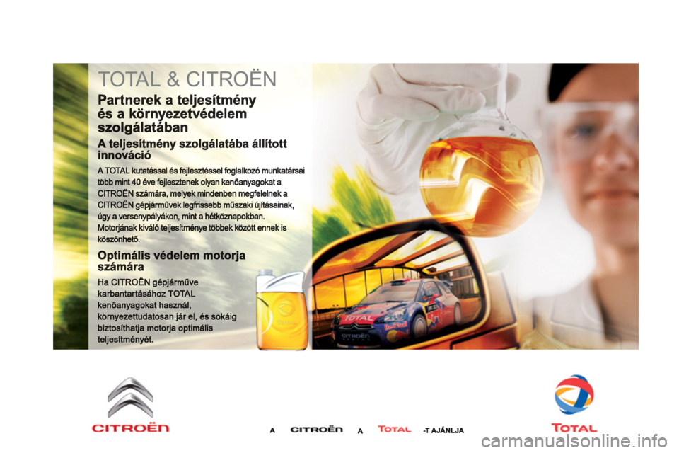 CITROEN DS3 2013  Kezelési útmutató (in Hungarian)   TOTAL & CITROËN  