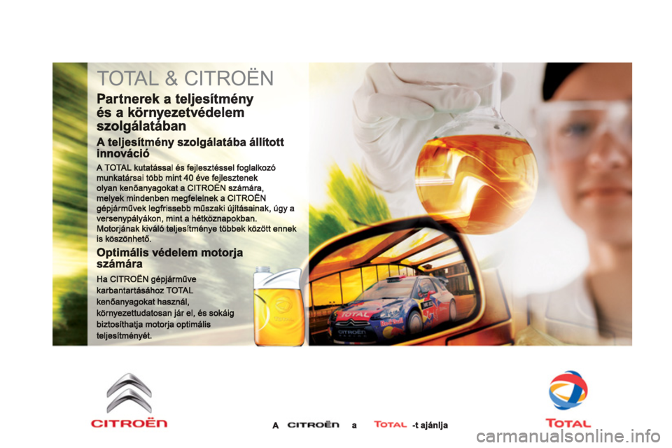 CITROEN DS4 2013  Kezelési útmutató (in Hungarian)   TOTAL & CITROËN  