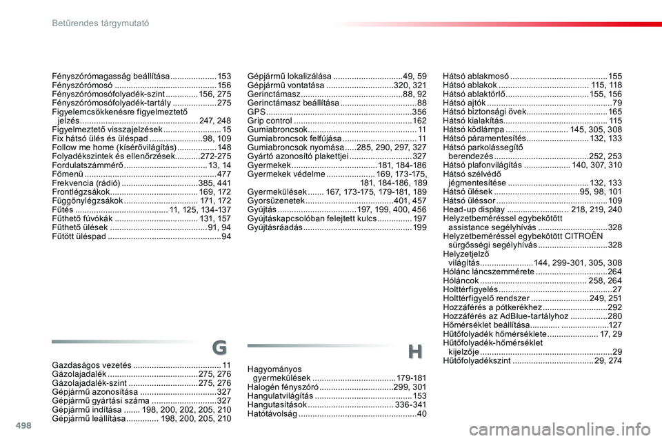 CITROEN JUMPER SPACETOURER 2017 Kezelési útmutató (in Hungarian) 498
Spacetourer-VP_hu_Chap11_index-alpha_ed01-2016
Hátsó ablakmosó ..........................................155
Hátsó ablakok ....................................... 11
5 , 118
Hátsó ablakt CITROEN JUMPER SPACETOURER 2017 Kezelési útmutató (in Hungarian) 498
Spacetourer-VP_hu_Chap11_index-alpha_ed01-2016
Hátsó ablakmosó ..........................................155
Hátsó ablakok ....................................... 11
5 , 118
Hátsó ablakt