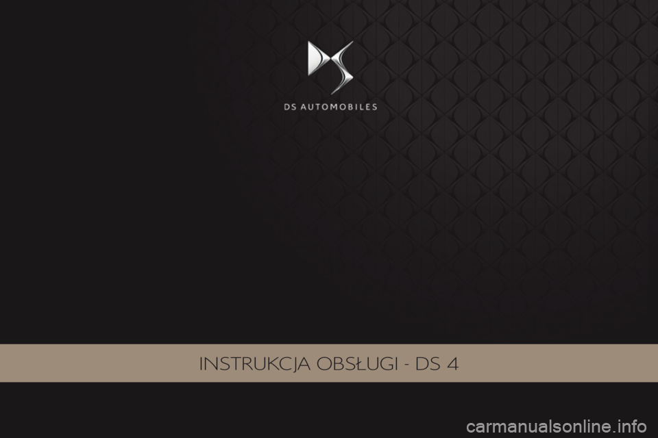 CITROEN DS4 2017 Instrukcja obsługi (in Polish) Instrukcja obsługI - Ds 4 CITROEN DS4 2017 Instrukcja obsługi (in Polish) Instrukcja obsługI - Ds 4