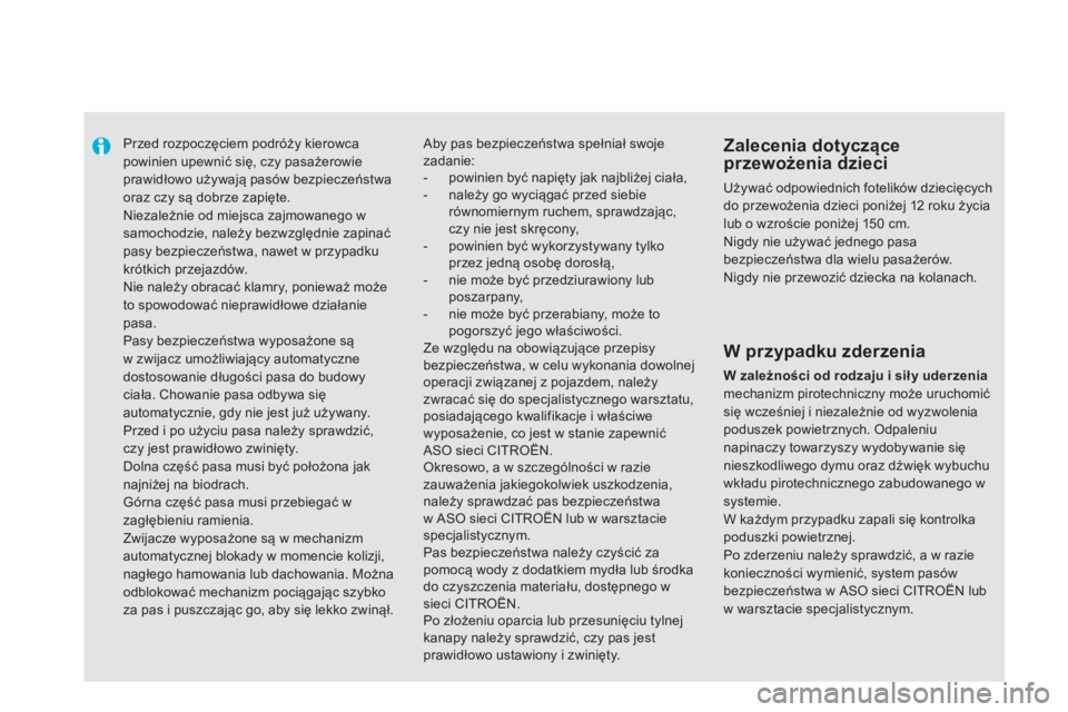 CITROEN DS5 2013  Instrukcja obsługi (in Polish)    
 
 
 
Przed rozpoczęciem podr