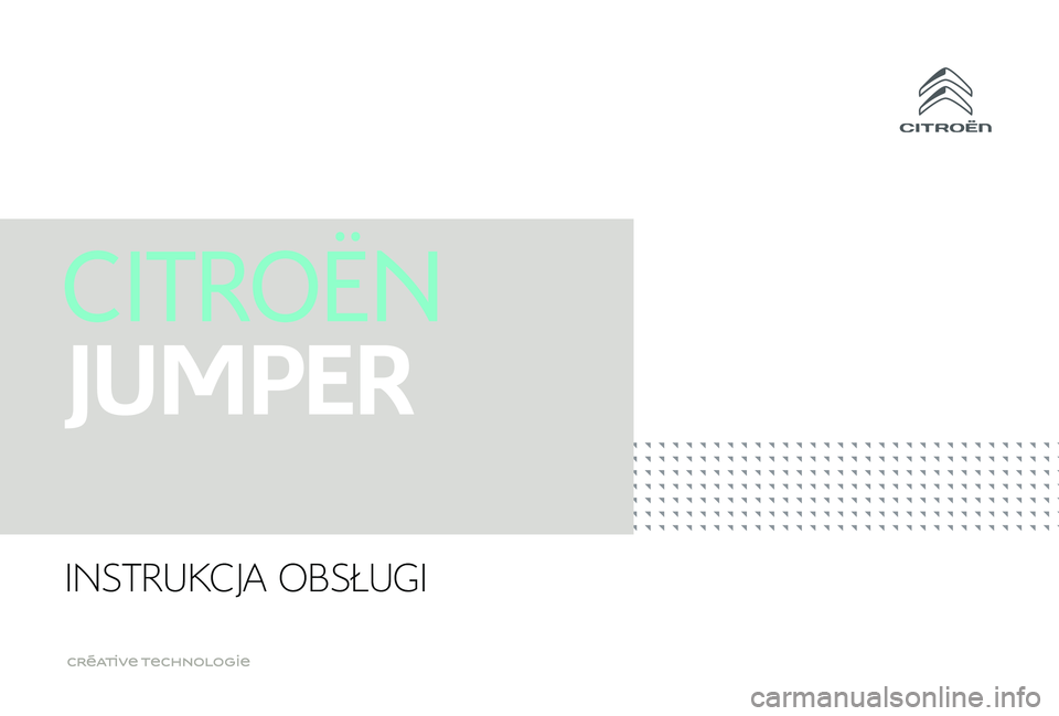 CITROEN JUMPER 2019  Instrukcja obsługi (in Polish) INSTRUKCJA OBSŁUGI 