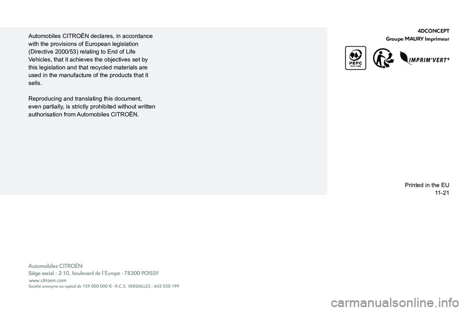 CITROEN AMI 2022 Service Manual
10-31-1282
Automobiles CITRO CITROEN AMI 2022 Service Manual
10-31-1282
Automobiles CITRO