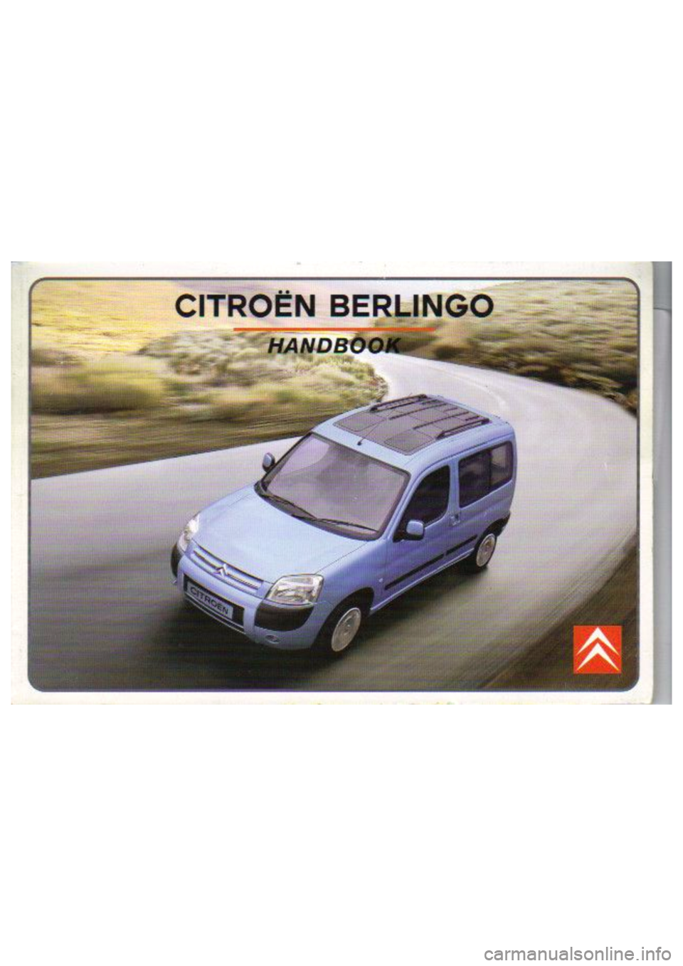 CITROEN BERLINGO VAN 2007  Owners Manual 
