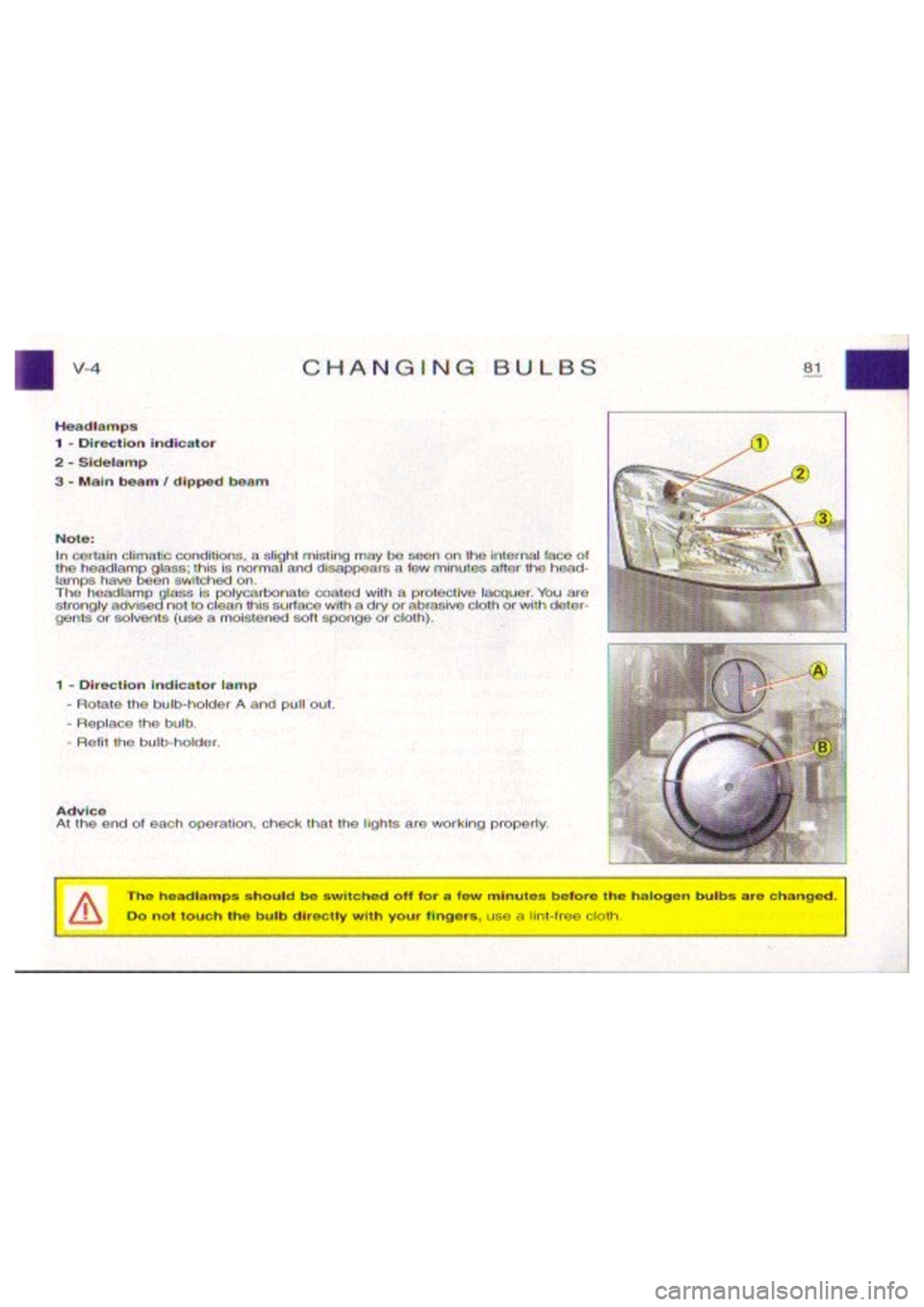CITROEN BERLINGO VAN 2001 Manual Online 