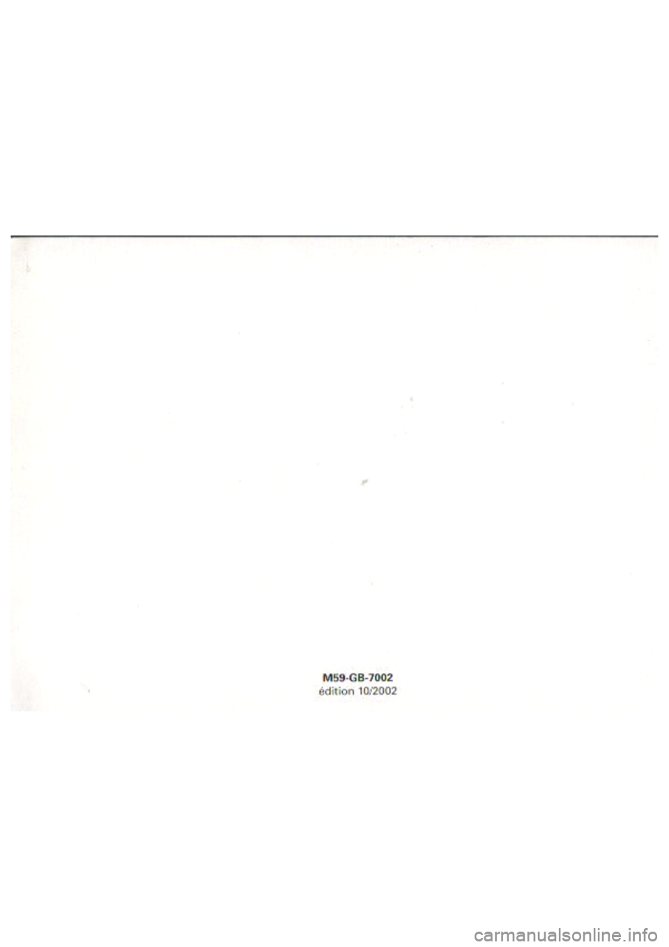 CITROEN BERLINGO VAN 2000  Owners Manual 
