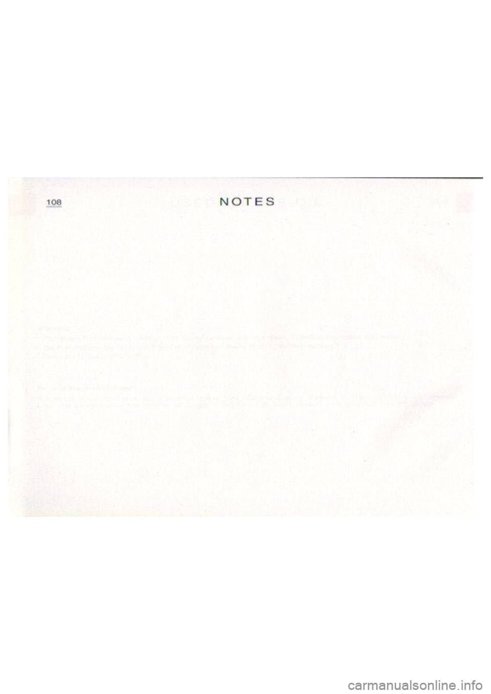 CITROEN BERLINGO VAN 1999  Owners Manual 
