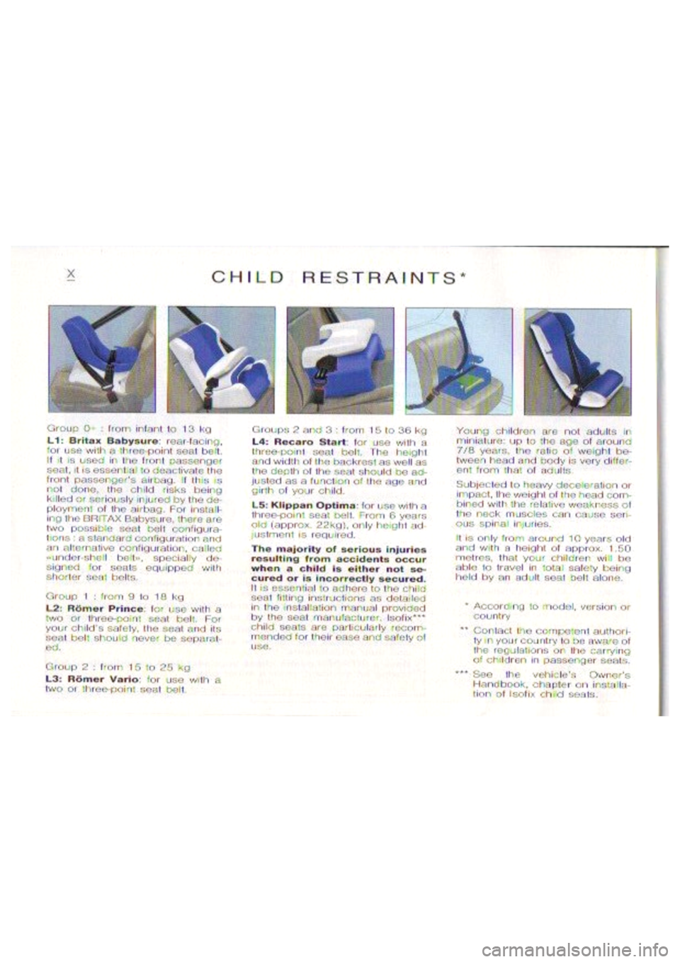 CITROEN BERLINGO VAN 1999  Owners Manual 