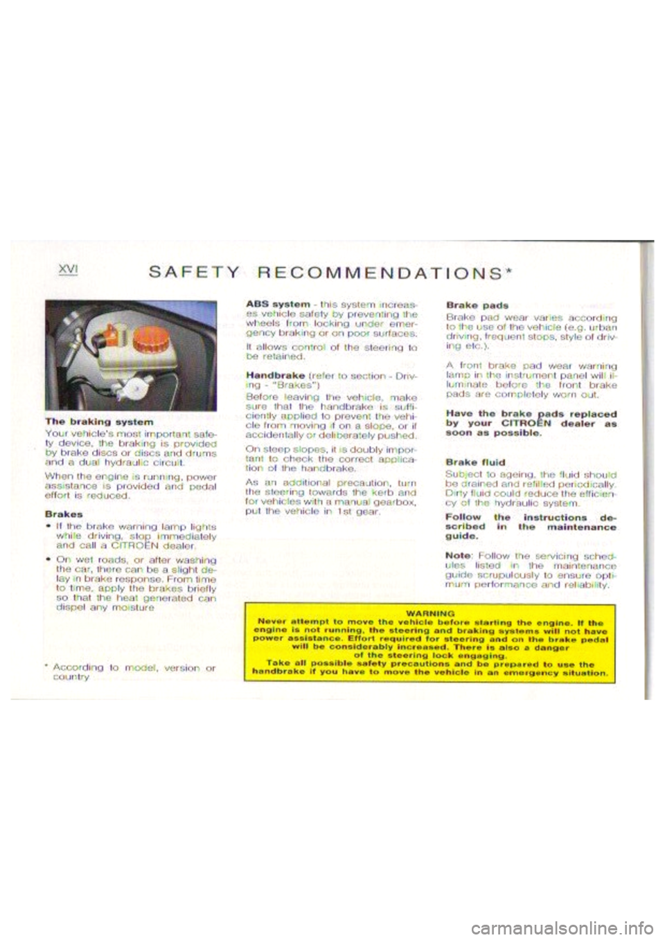 CITROEN BERLINGO VAN 1999  Owners Manual 