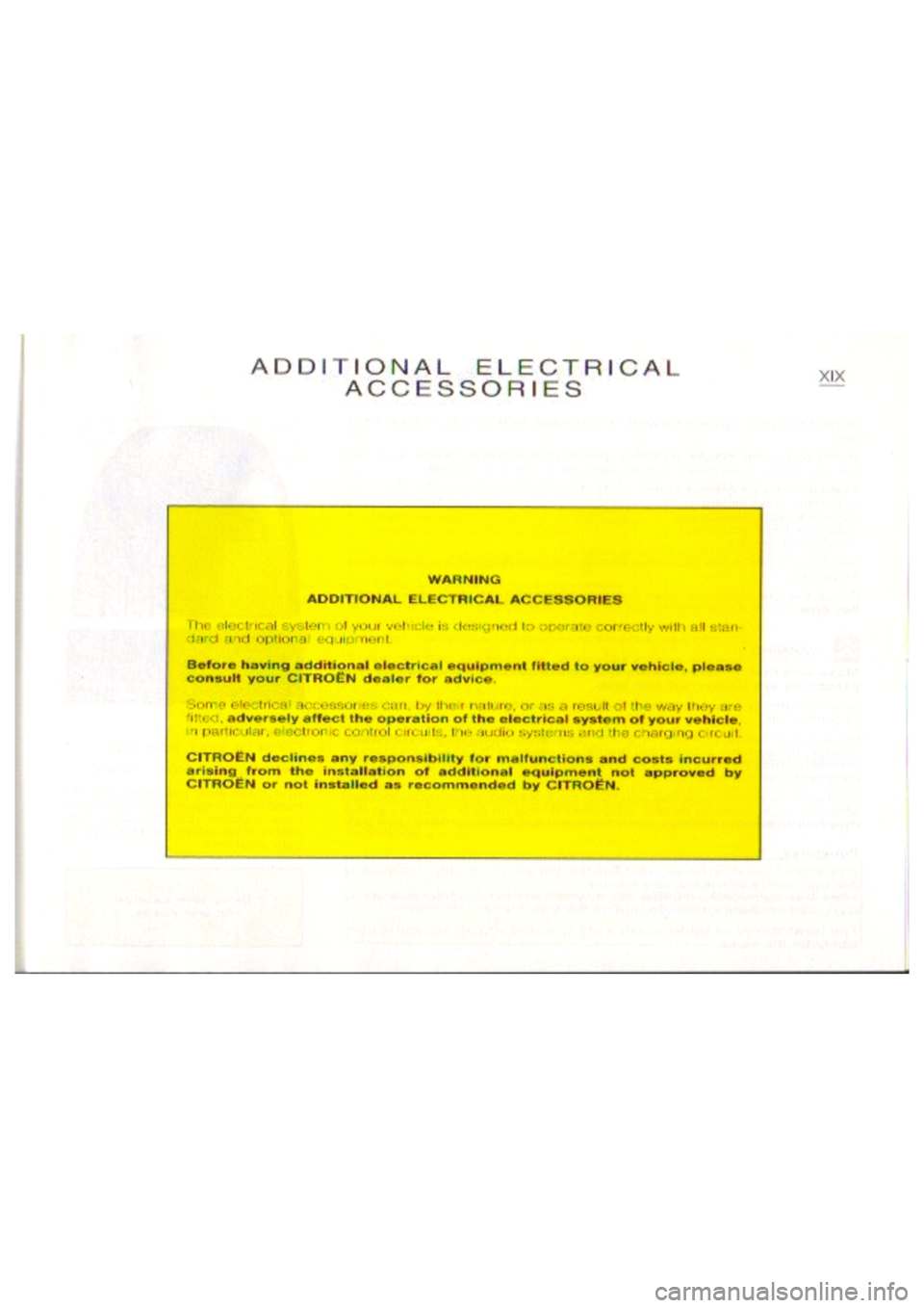 CITROEN BERLINGO VAN 1999  Owners Manual 