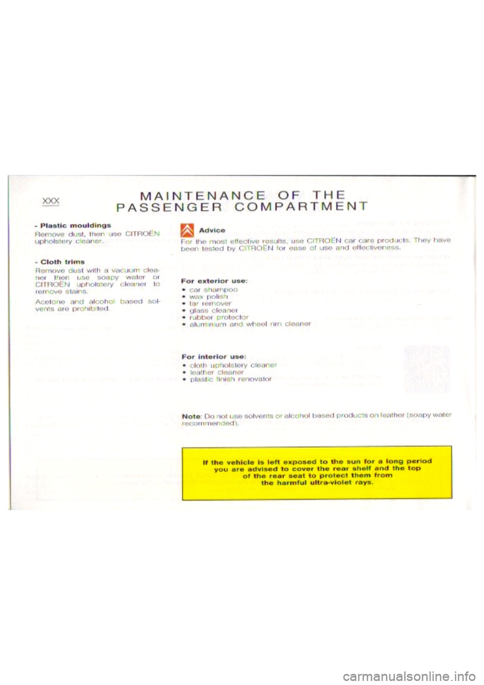 CITROEN BERLINGO VAN 1999 Owners Manual CITROEN BERLINGO VAN 1999 Owners Manual