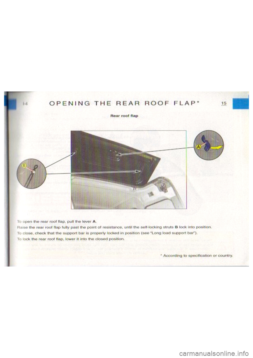 CITROEN BERLINGO VAN 1999 User Guide 