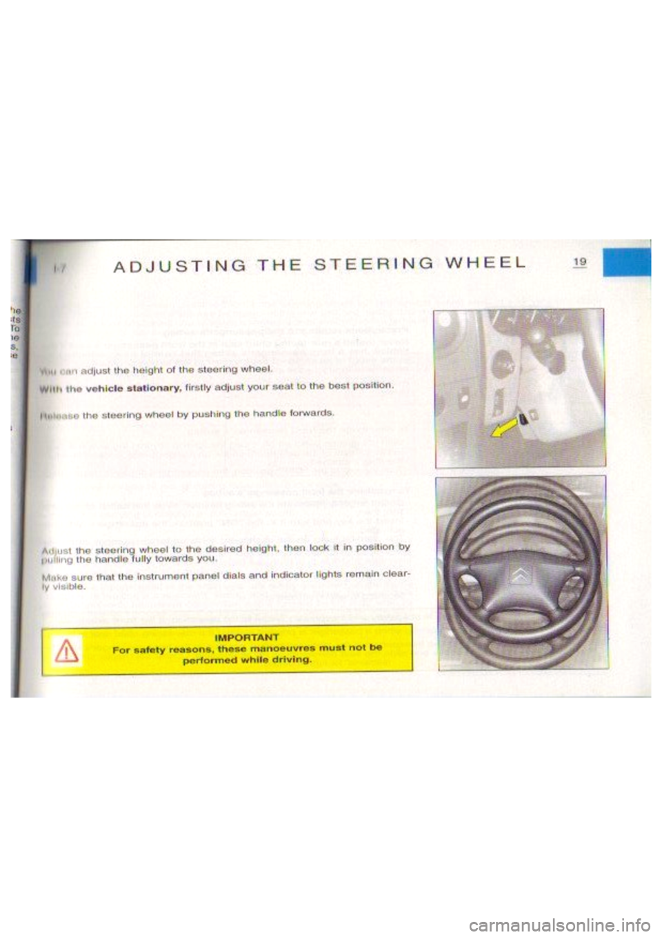 CITROEN BERLINGO VAN 1999 Owners Manual CITROEN BERLINGO VAN 1999 Owners Manual