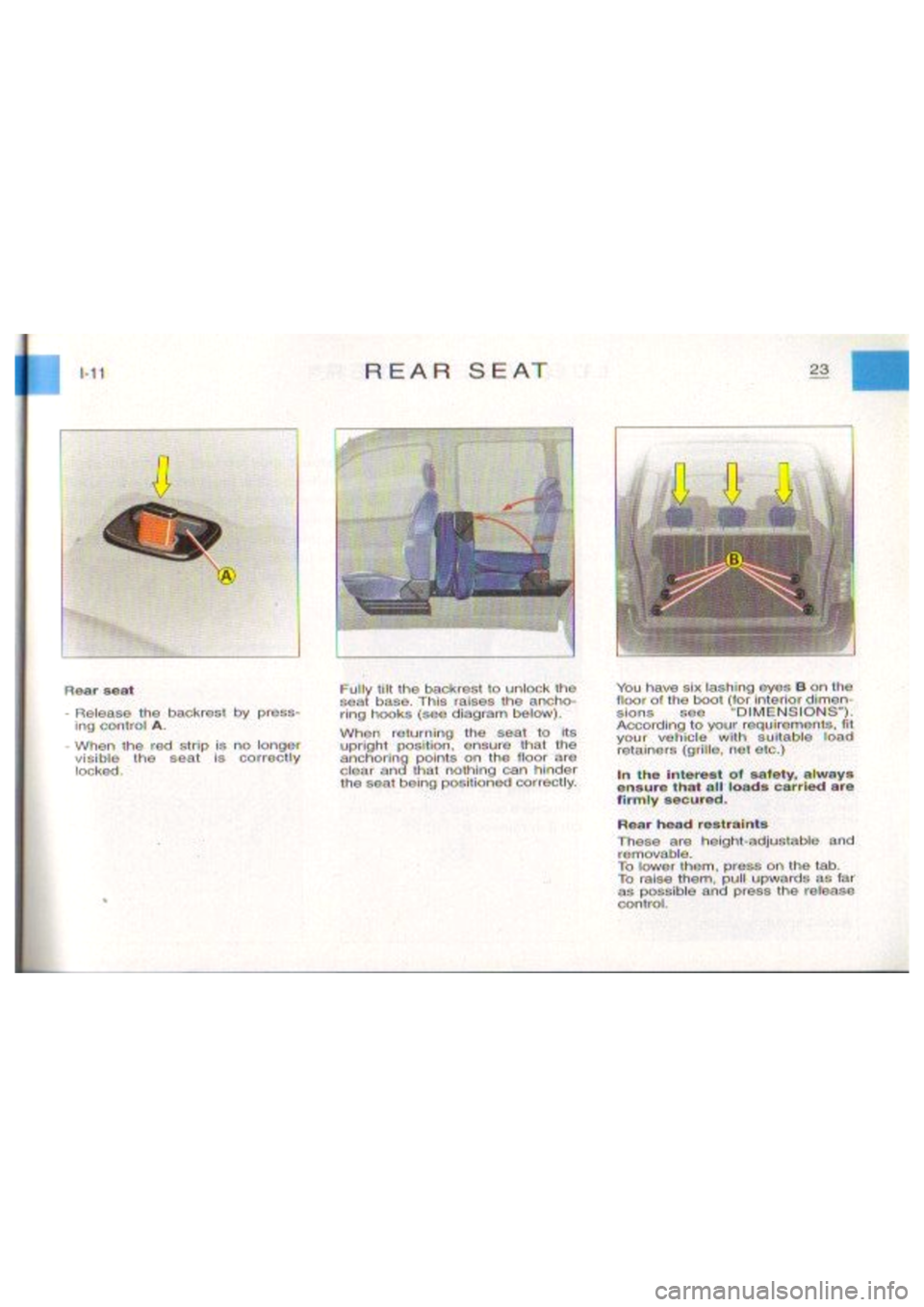 CITROEN BERLINGO VAN 1999 Owners Manual CITROEN BERLINGO VAN 1999 Owners Manual