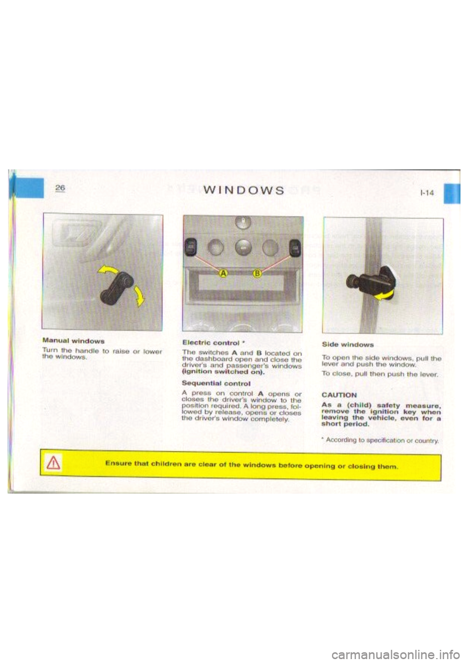 CITROEN BERLINGO VAN 1999 Owners Manual CITROEN BERLINGO VAN 1999 Owners Manual