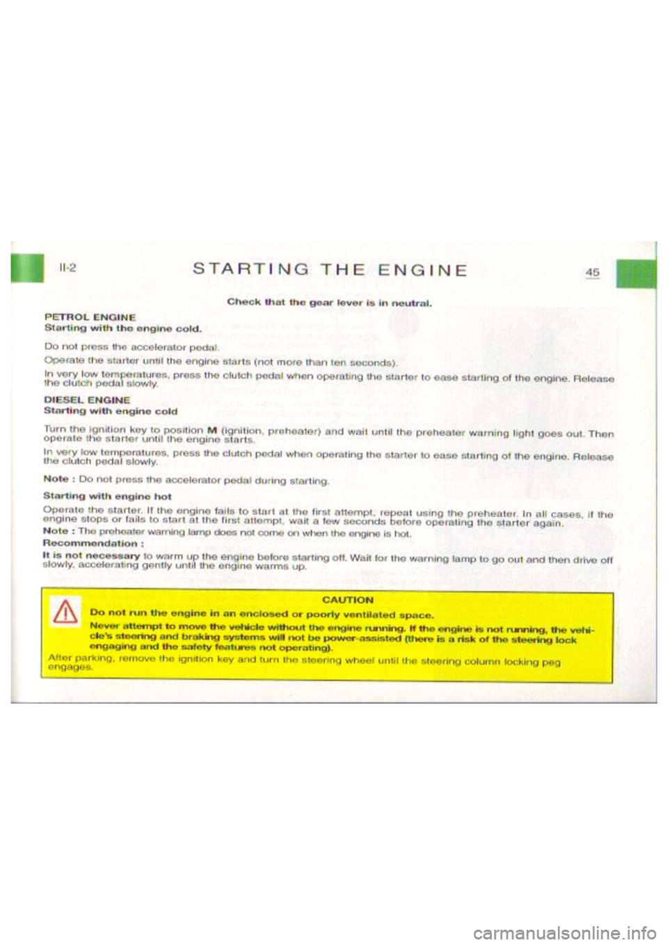 CITROEN BERLINGO VAN 1999 Service Manual 