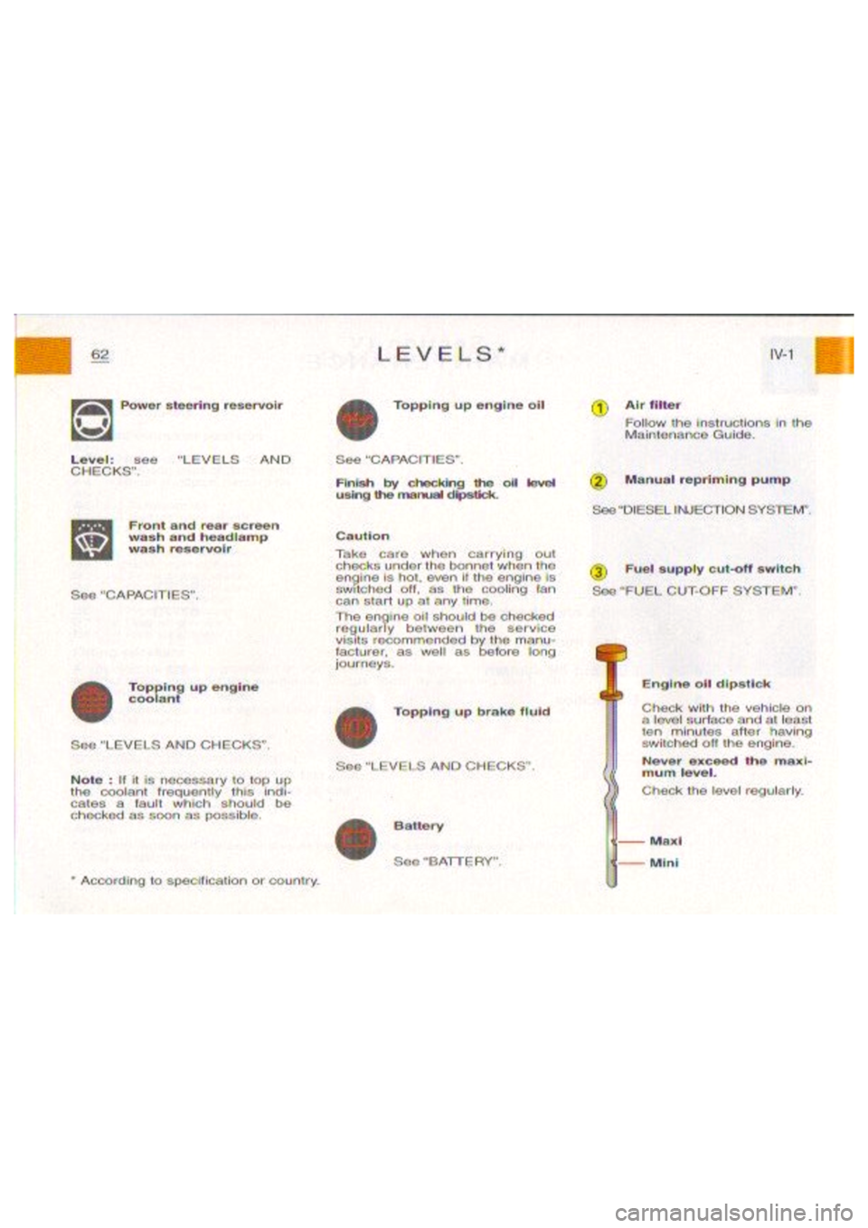 CITROEN BERLINGO VAN 1999 Repair Manual 