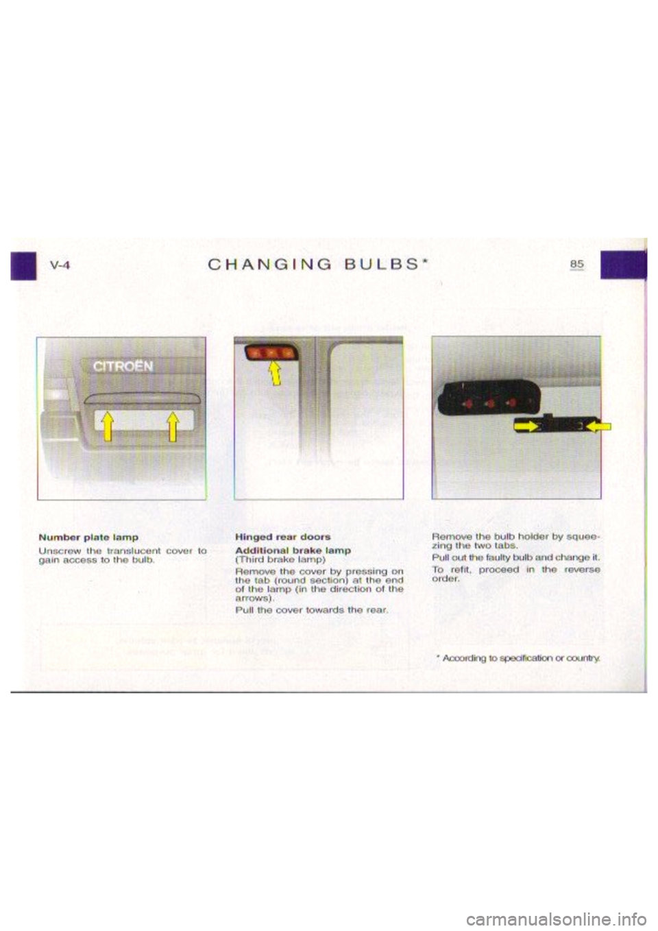 CITROEN BERLINGO VAN 1999 Manual Online 