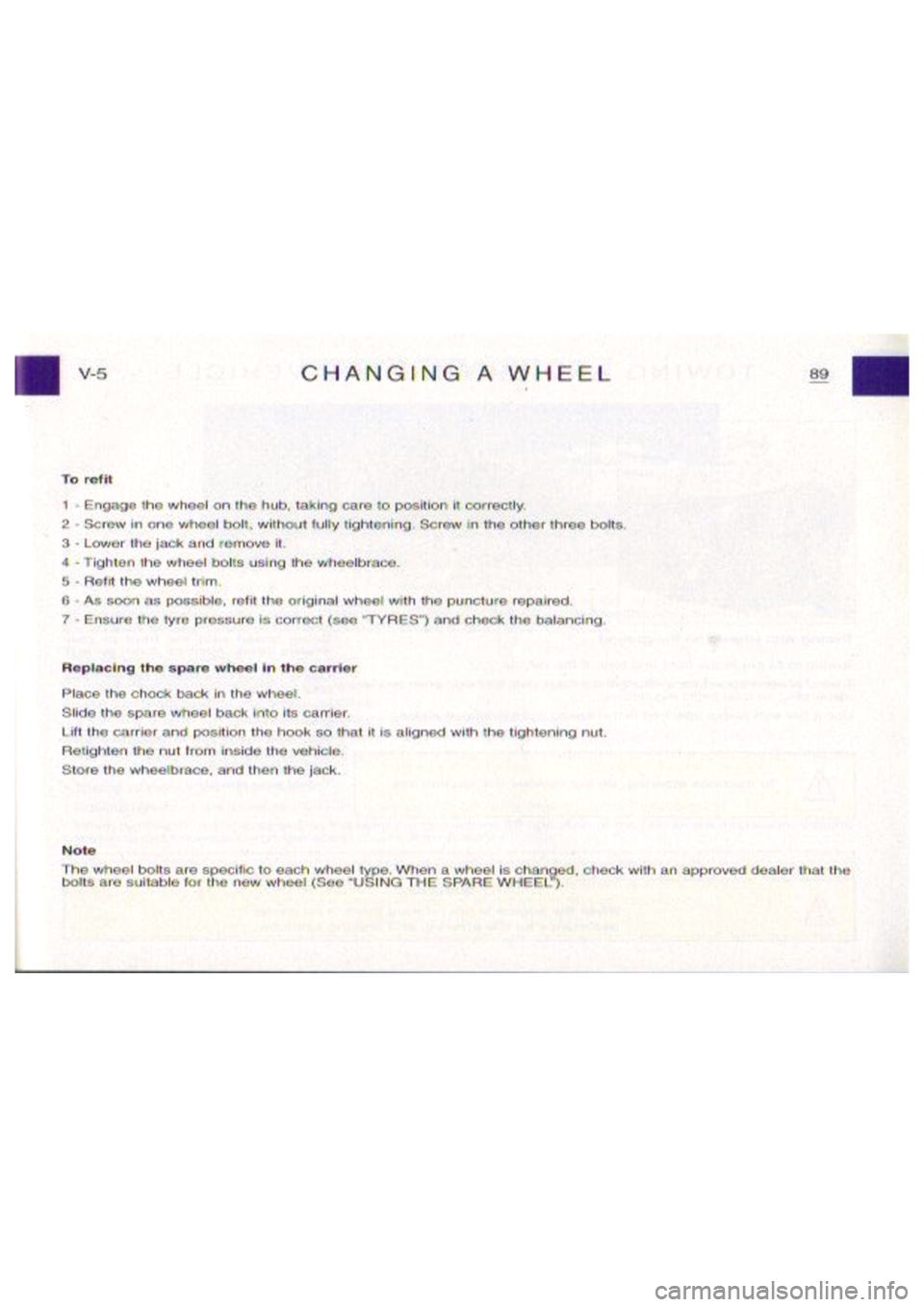 CITROEN BERLINGO VAN 1999 Owners Manual CITROEN BERLINGO VAN 1999 Owners Manual