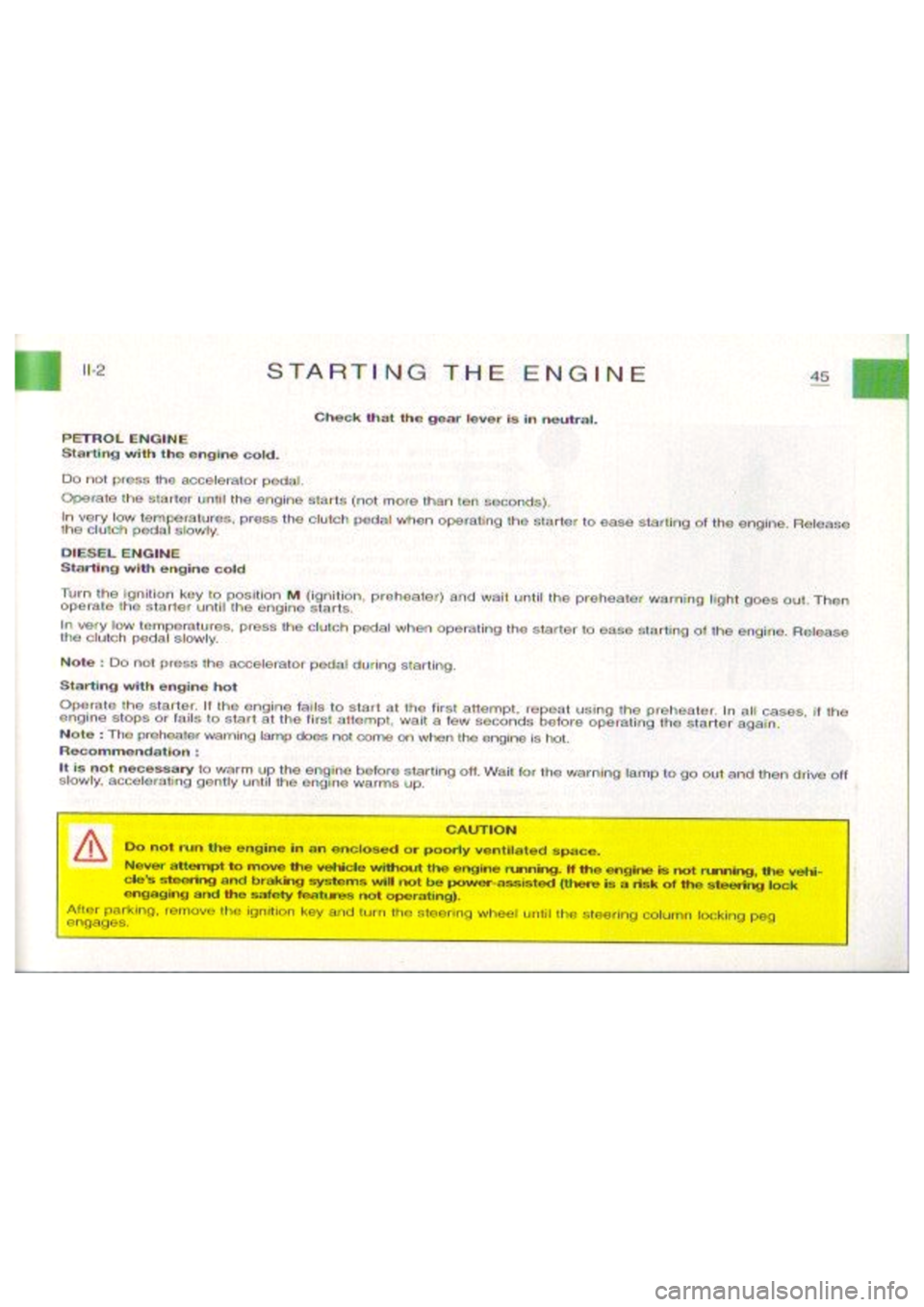 CITROEN BERLINGO VAN 1997 Service Manual 