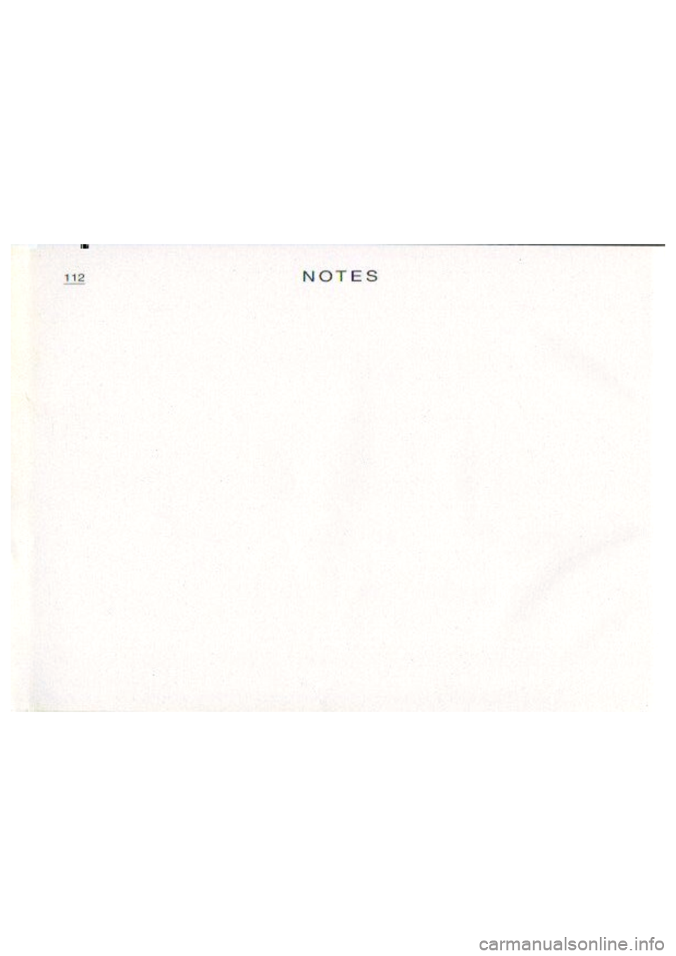 CITROEN BERLINGO VAN 1996 Owners Manual CITROEN BERLINGO VAN 1996 Owners Manual