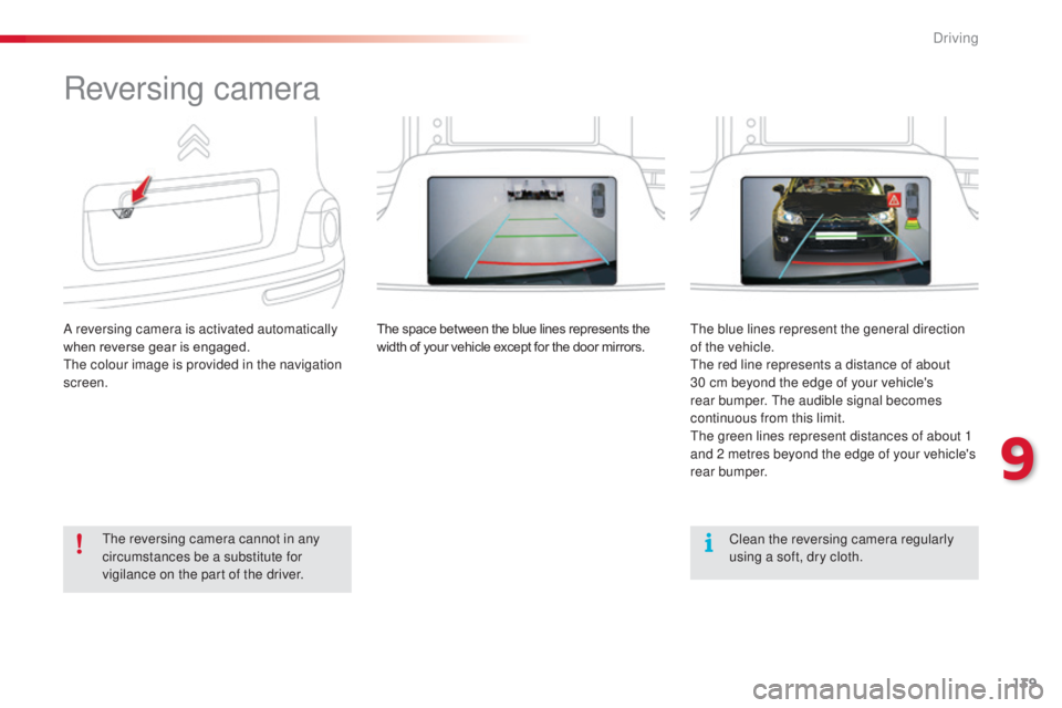 CITROEN C3 PICASSO 2017 Owners Manual 139
C3Picasso_en_Chap09_conduite_ed01-2015
Reversing camera
A reversing camera is activated automatically
when reverse gear is engaged.
The colour image is provided in the navigation
screen.The spac CITROEN C3 PICASSO 2017 Owners Manual 139
C3Picasso_en_Chap09_conduite_ed01-2015
Reversing camera
A reversing camera is activated automatically
when reverse gear is engaged.
The colour image is provided in the navigation
screen.The spac