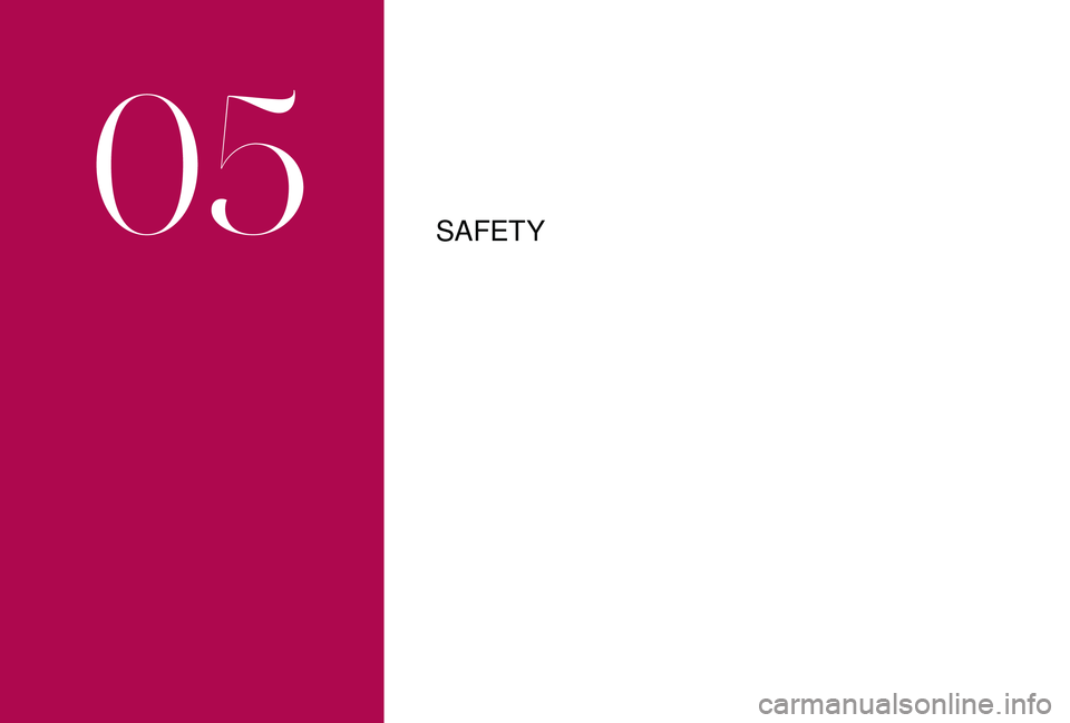 CITROEN DS4 2018  Owners Manual SAFET Y
05  