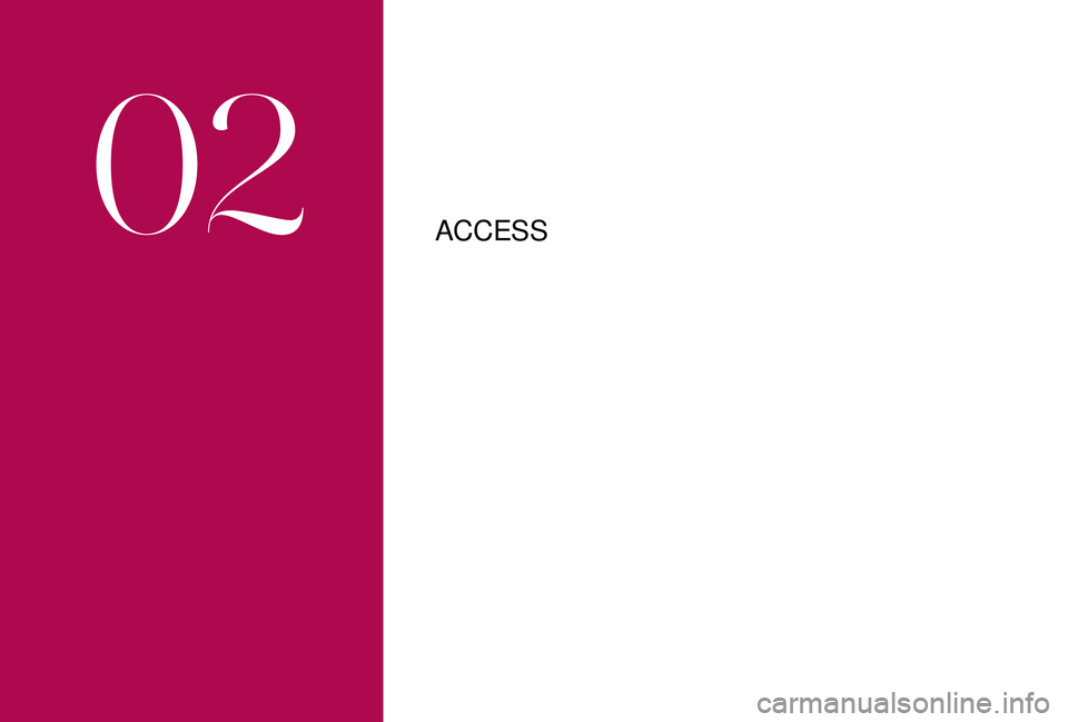CITROEN DS4 2018 Service Manual ACCESS
02  