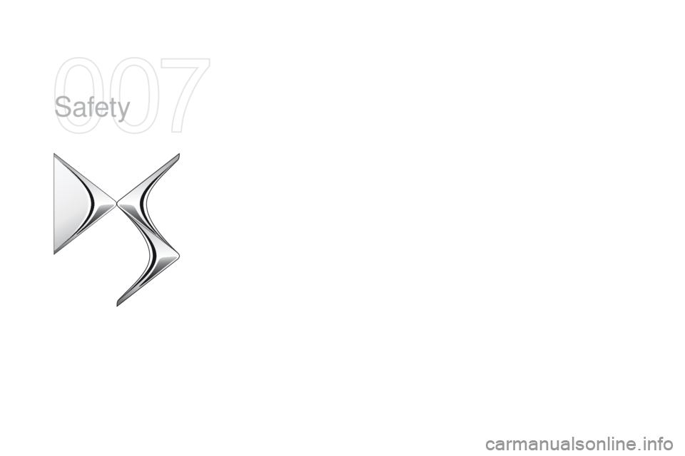 CITROEN DS5 2017 Owners Manual Safety CITROEN DS5 2017 Owners Manual Safety