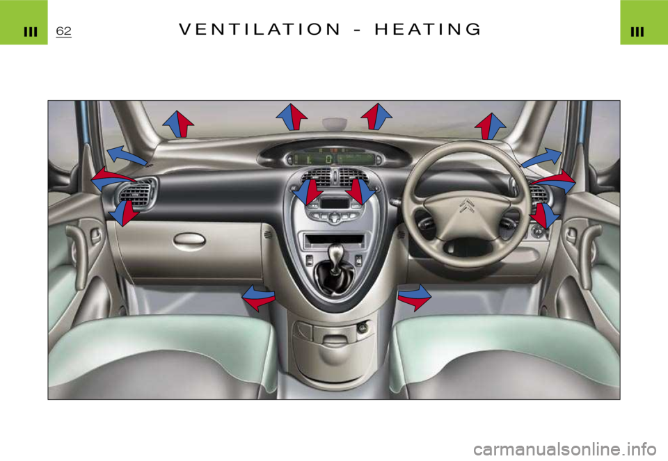 CITROEN XSARA PICASSO 2009 Workshop Manual ฀6฀2฀V ฀E ฀N ฀T ฀I ฀L ฀A ฀T ฀I ฀O ฀N ฀฀ ฀- ฀฀ ฀H ฀E ฀A ฀T ฀I ฀N ฀G ฀฀
฀I฀I฀I ฀I฀I฀I  