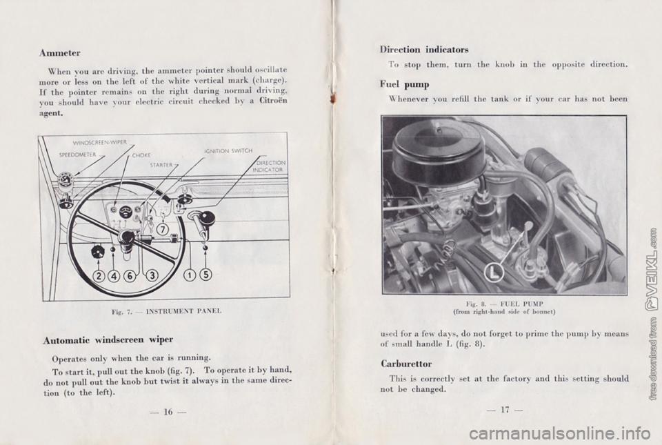 CITROEN 2CV 1959  Owners Manual 