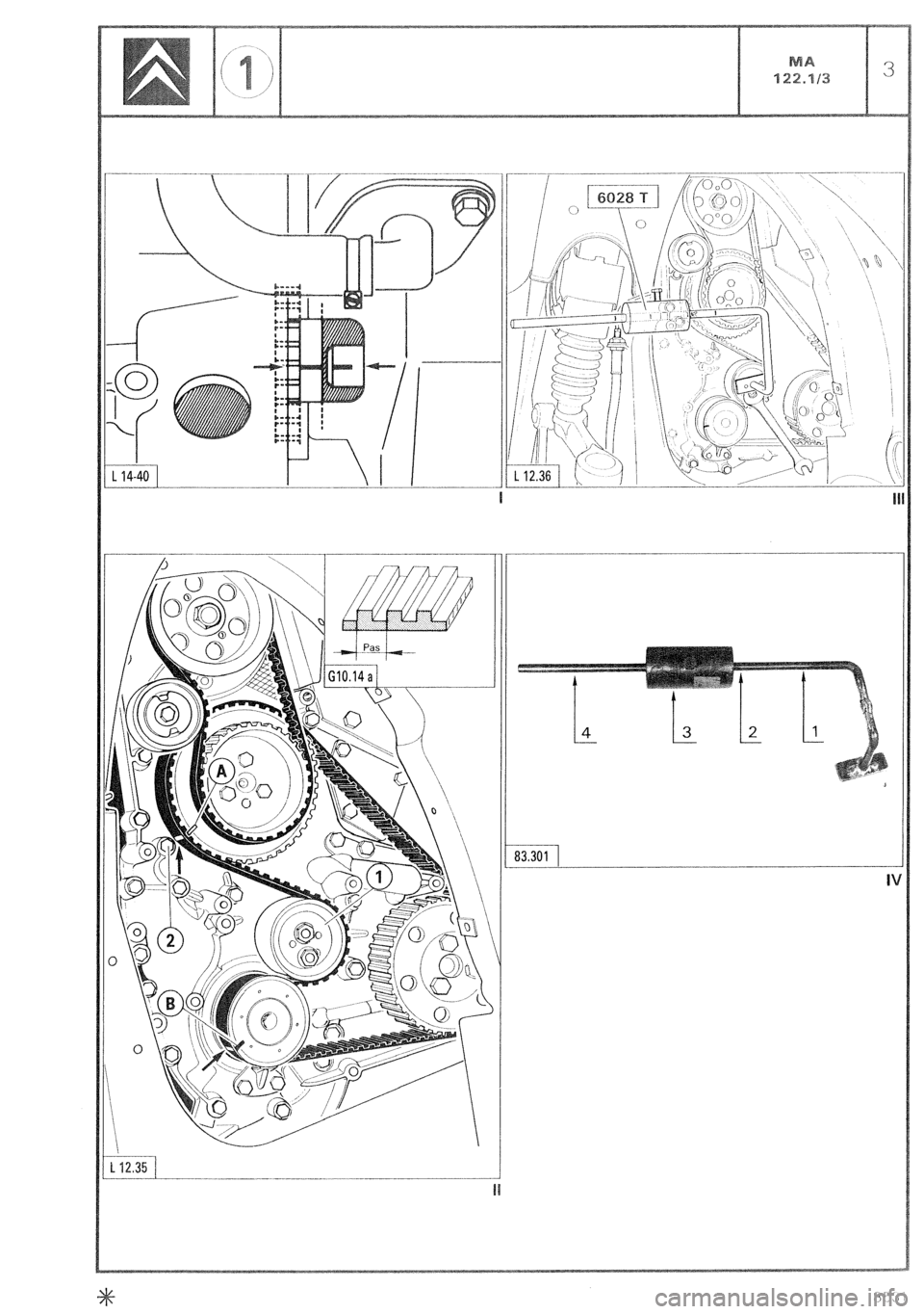 CITROEN CX 1988  Service Manual I 
83.301 
- 
I’  