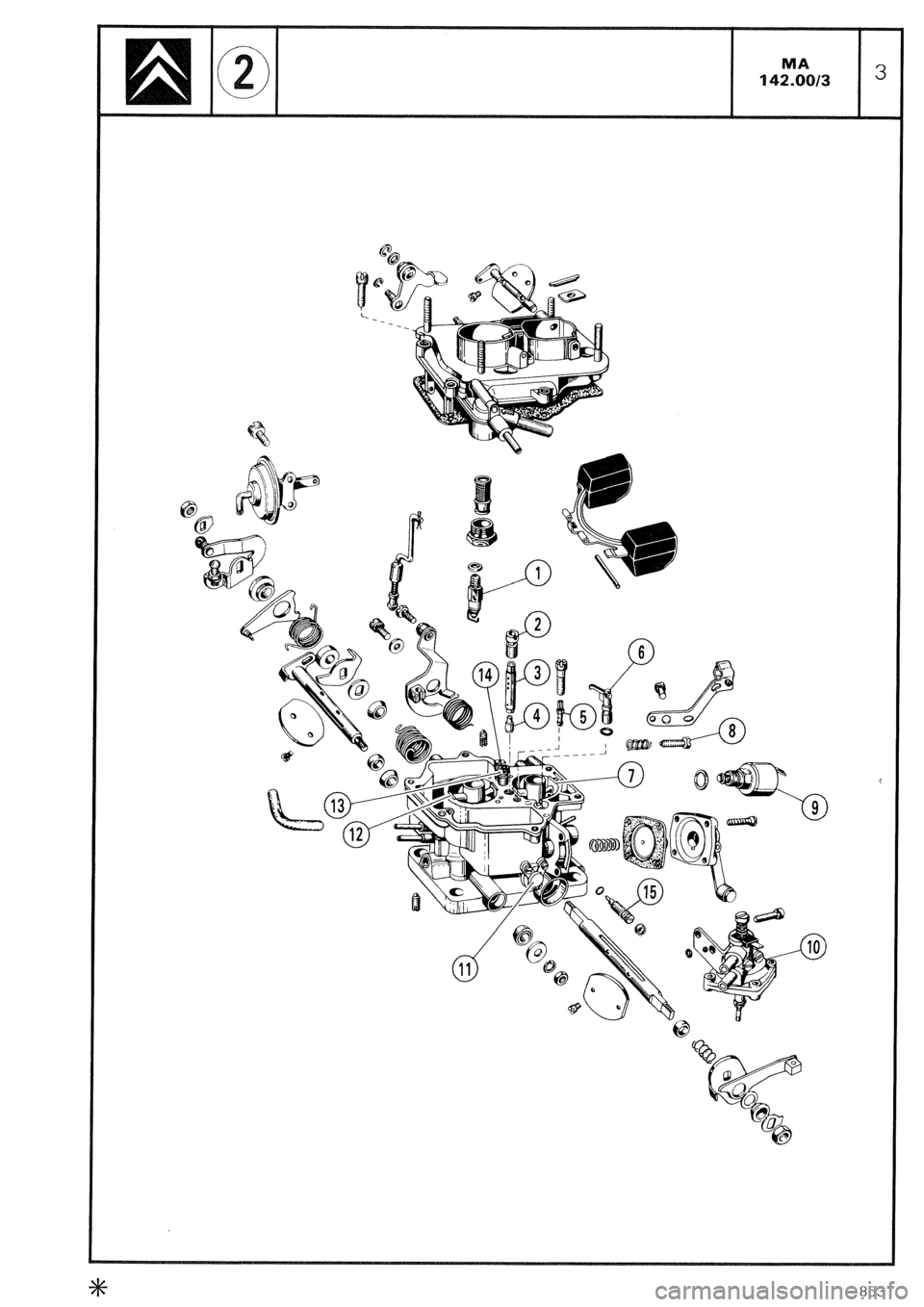CITROEN CX 1988  Service Manual 8531  