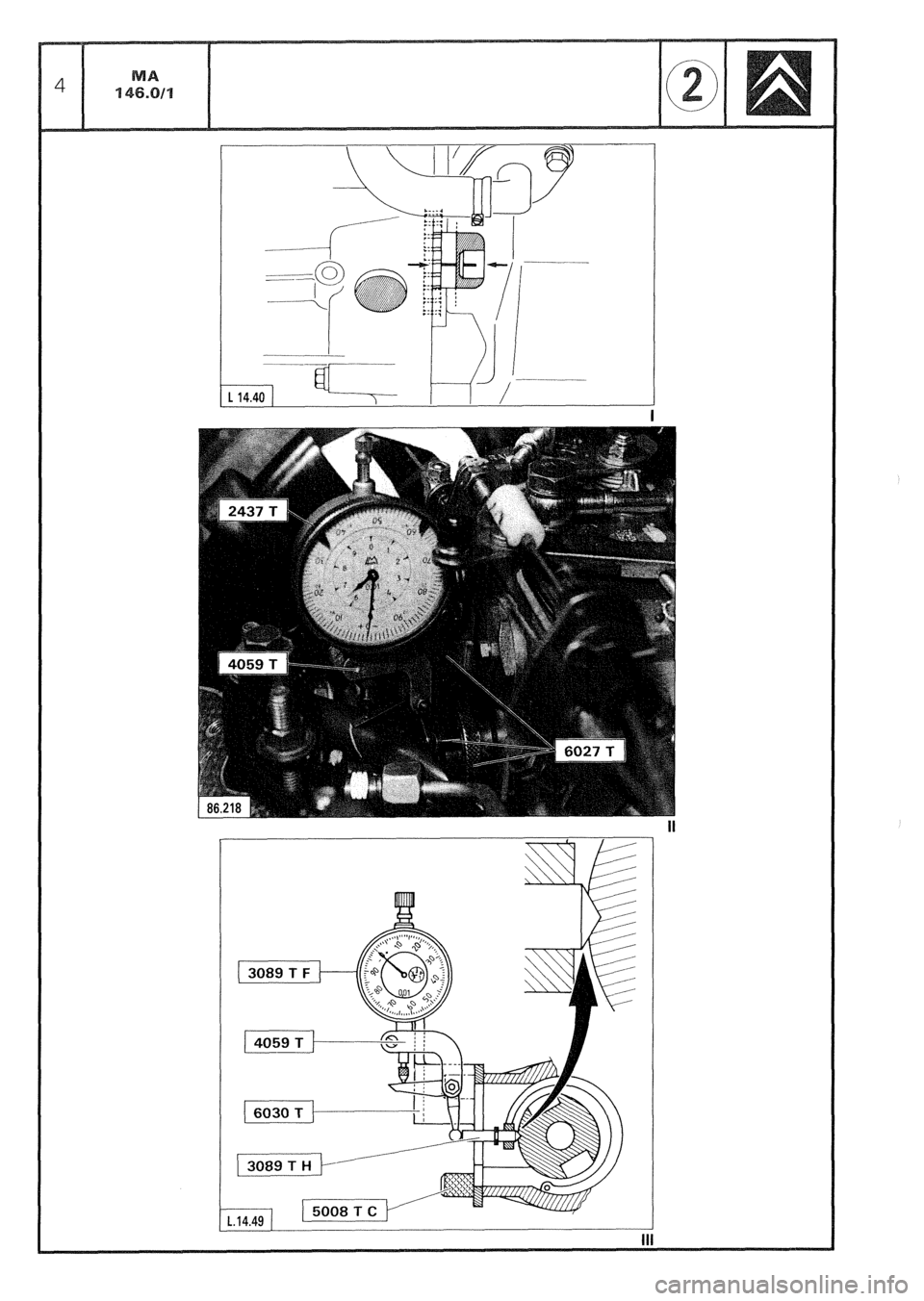 CITROEN CX 1988 Service Manual L 14.40 I --T-- I I /
3089 T F CITROEN CX 1988 Service Manual L 14.40 I --T-- I I /
3089 T F