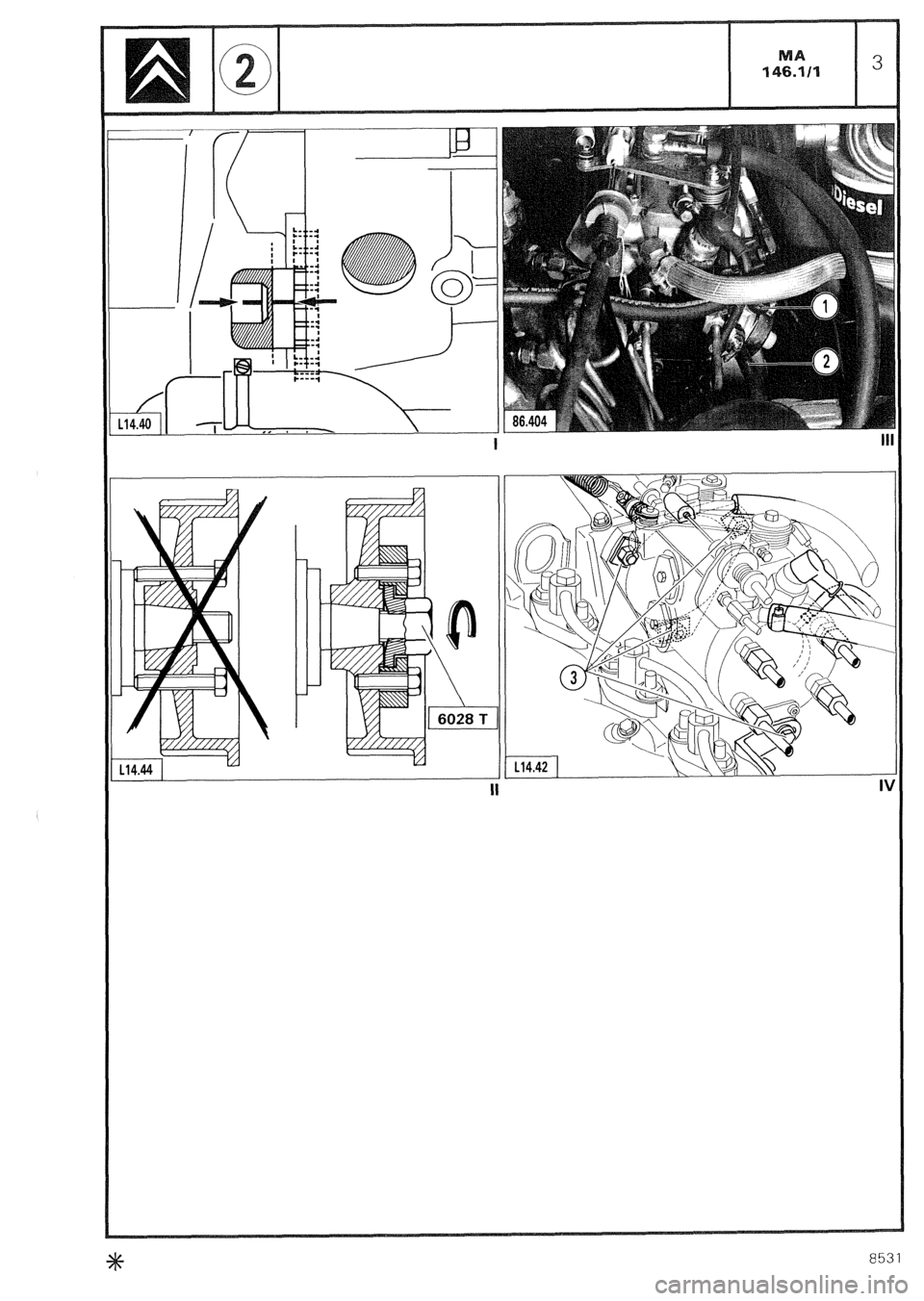 CITROEN CX 1988 Service Manual 8531 CITROEN CX 1988 Service Manual 8531