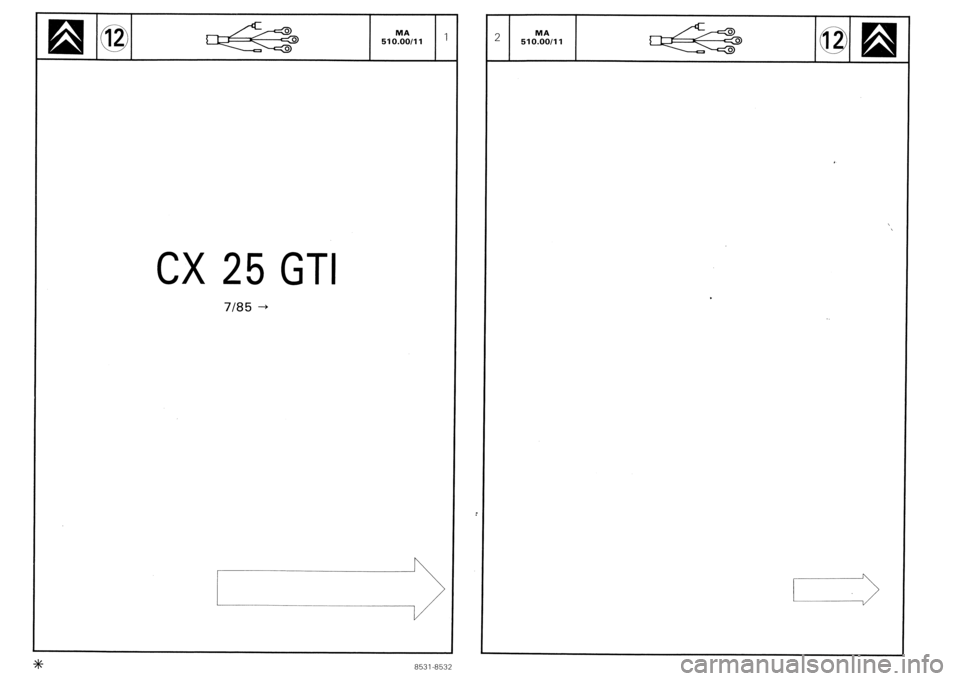 CITROEN CX 1988  Service Manual 