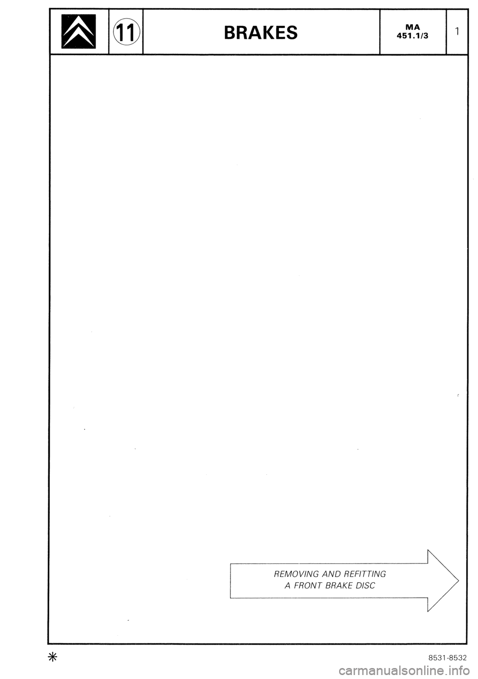 CITROEN CX 1988 Service Manual CITROEN CX 1988 Service Manual