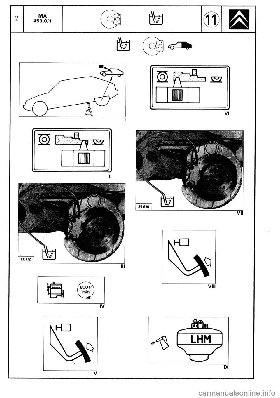 CITROEN CX 1988 Service Manual CITROEN CX 1988 Service Manual