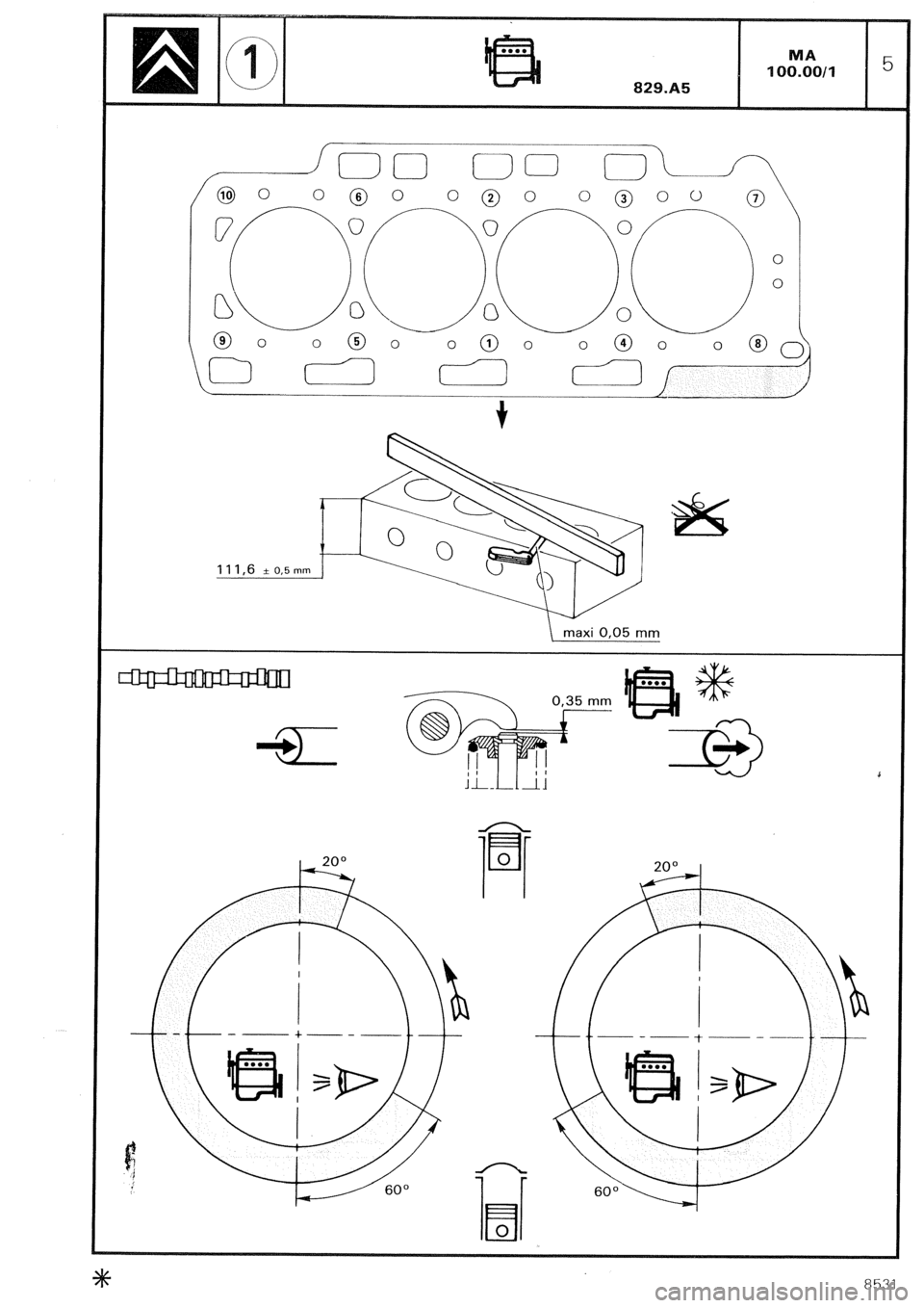CITROEN CX 1988 Workshop Manual 8531 CITROEN CX 1988 Workshop Manual 8531