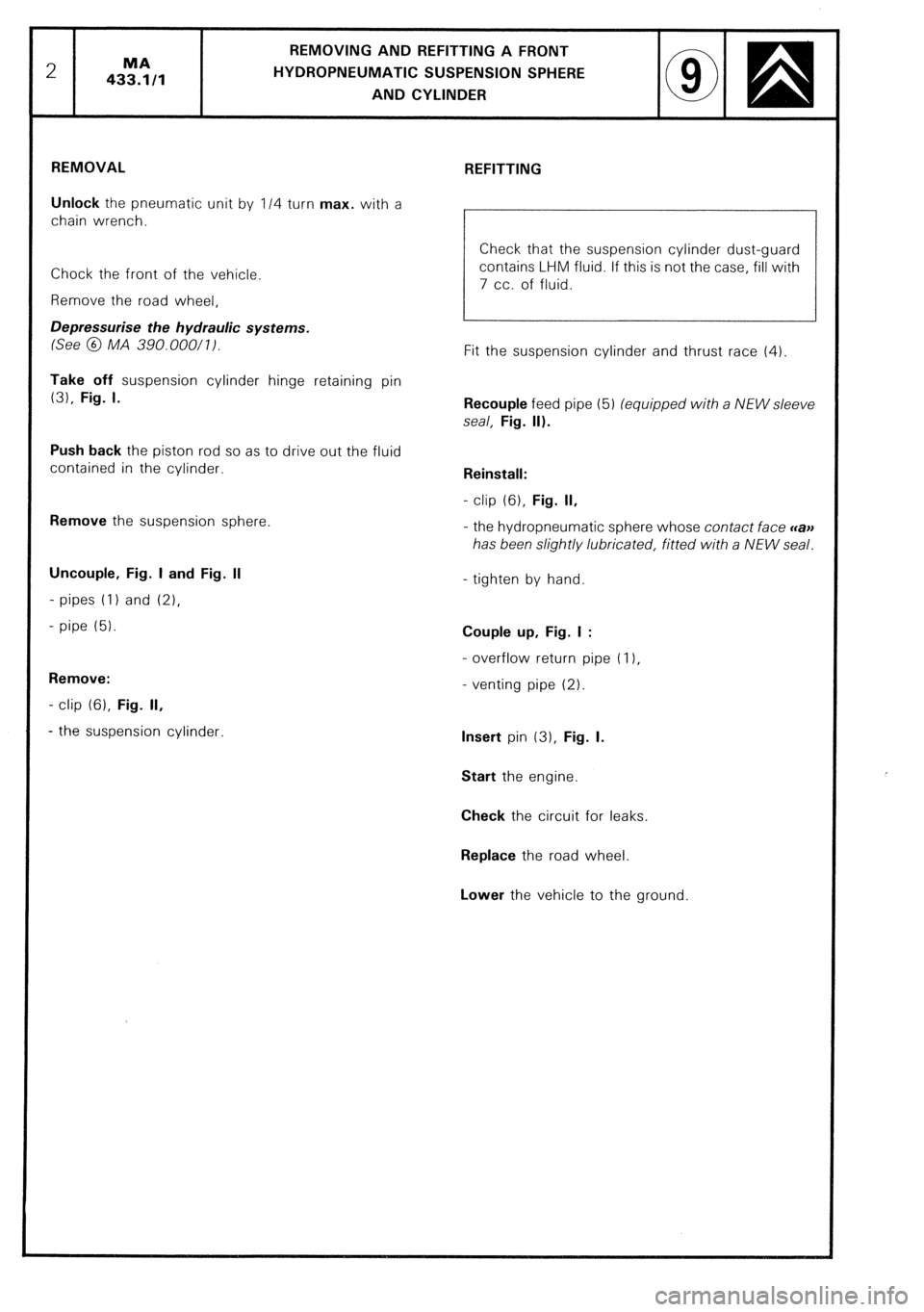 CITROEN CX 1988 Service Manual CITROEN CX 1988 Service Manual