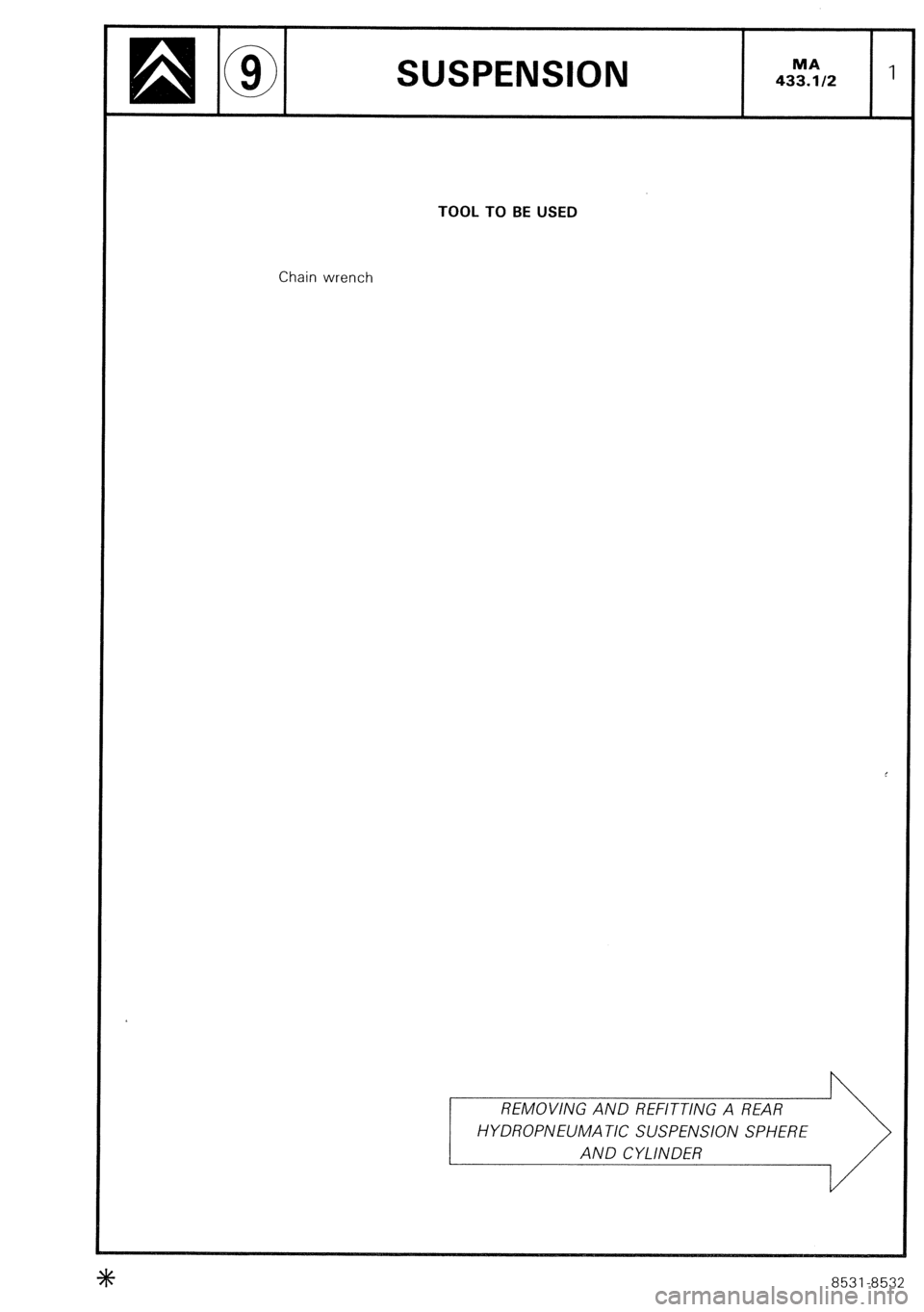 CITROEN CX 1988 Service Manual CITROEN CX 1988 Service Manual