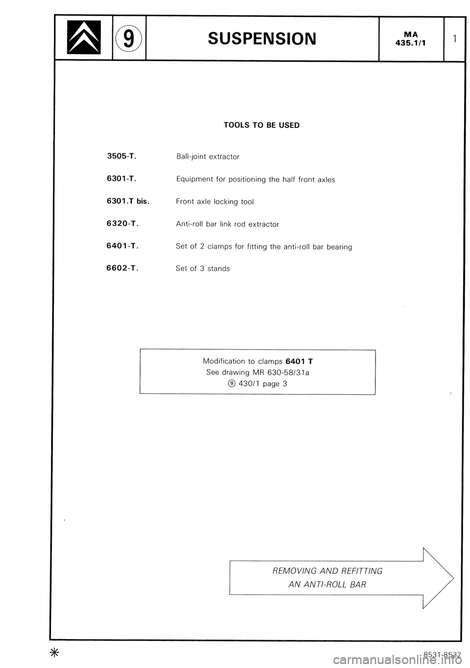 CITROEN CX 1988 Service Manual CITROEN CX 1988 Service Manual