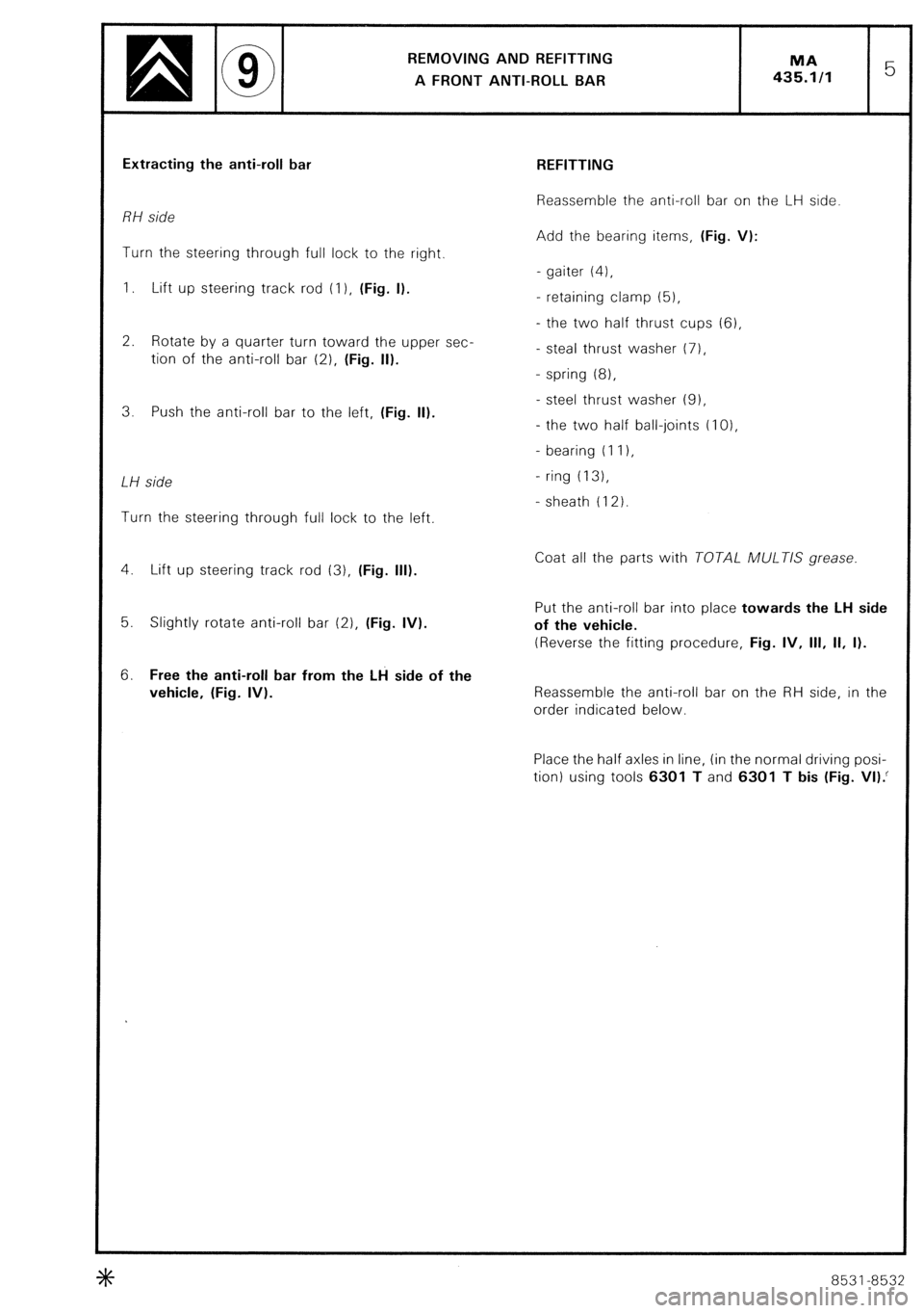 CITROEN CX 1988 Service Manual CITROEN CX 1988 Service Manual