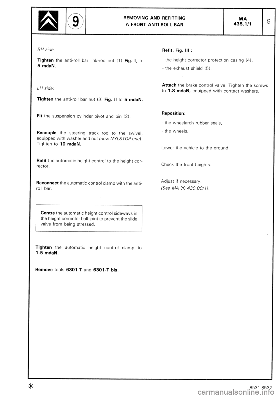 CITROEN CX 1988 Service Manual CITROEN CX 1988 Service Manual