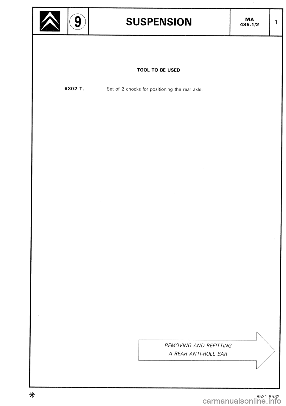 CITROEN CX 1988 Service Manual CITROEN CX 1988 Service Manual